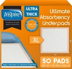 Inspire Xl Super Absorbent Bed Pads For Chronic Incontinence 30 36 Ultra Th.... Fixed Price $42.99.