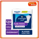 New Equate Options Women's Incontinence Pads, Unscented, Overnight (120 Count). Fixed Price $36.99.