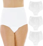 Wearever Women's Cotton Comfort Incontinence Panties Bladder White. Fixed Price $52.88.