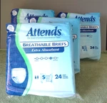 96 Ct Attends Extra Absorbent Breathable Briefs- Size Small Unisex Adult / Youth. Fixed Price $19.99.