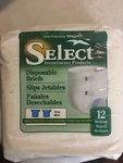 Select Disposable Fitted Briefs Size MEDIUM,32"-44", Pack Of 12. Fixed Price $17.00.