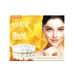 Vlcc Gold Facial Kit Single Use Salon Quality Skin Care At Home 6 Steps. Fixed Price $9.59.