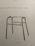Medline Bedside Toilet Frame, No Legs, With Hardware, New, Model # MDS89664KDMBG. Fixed Price $29.00.