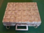 Unique Woven Bamboo Brief Case - Sure To Get Comments!. Fixed Price $39.00.