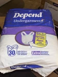 Vintage Depend Undergarments 30 Diapers Up To 65 Leakage Barrier 90S Nos 1996. Fixed Price $59.99.