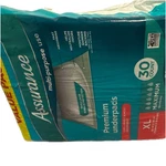 Assurance Premium Disposable Underpads Xl Maximum Absorbency 30 Count. Fixed Price $28.00.