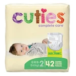 Cuties Complete Care Baby Diapers Unisex Size 12 To 18 Pounds Heavy Absorb 42. Fixed Price $19.35.