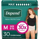 Depend Women Incontinence Underwear: 30 Count, Blush, Disposable, Medium Size. Fixed Price $38.94.