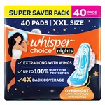 Whisper Ultra Overnight Sanitary Pads Xxl With Wings 40 Free Shipping Usa!. Fixed Price $15.76.