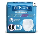 Medline Fitright Super Adult Incontinence Underwear, Maximum Absorbency, Med.... Fixed Price $55.00.