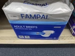 Fampal Adult Diapers Unisex Size Xl Count (1 15). Fixed Price $15.99.