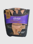 Always Discreet Boutique Size Large Maximum Incontinence Underwear 10 Count. Fixed Price $12.00.