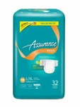 Assurance Stretch Briefs With Tabs, Ultimate Absorbency L/xl - 32 Count. Fixed Price $25.00.