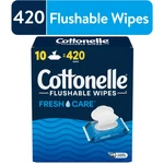 Cottonelle Fresh Care Flushable Wet Wipes, 10 Flip-top Packs Free Shipping. Fixed Price $21.48.