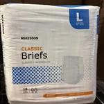 Mckesson Briefs Large Cloth Diapers, 18 Count (brbrlg) Case Of 4. Fixed Price $75.00.