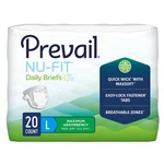 Prevail Nu-fit Daily Briefs, Maximum Absorbency, Large. Fixed Price $15.78.