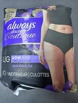 Always Discreet Boutique Underwear Size Large Maximum Absorbency 20CT.. Fixed Price $22.88.