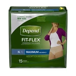 Depend Fit-flex Women Maximum Absorbency Xl Tan Underwear 15 Ct. Fixed Price $31.99.
