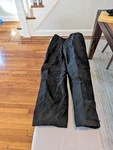 Tour Master Quest Rain Guard Motorcycle Pants Black Mens Size Medium 32 - 34. Fixed Price $45.00.