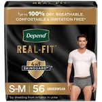 Depend Real Fit Incontinence Underwear For Men, Disposable, Maximum Absorbenc.... Fixed Price $75.78.
