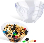6OZ Clear Plastic Serving Bowls (8 Pack) Small Disposable Candy Dishes, Buffet. Fixed Price $10.58.