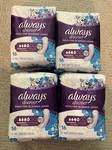 Always Discreet Women's Bladder 4 Moderate Long Length, 16 Pads, Lot Of. Fixed Price $39.99.