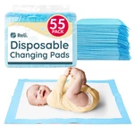 Reli. Disposable Changing Pads For Baby (55 Pack) Diaper. Fixed Price $19.63.