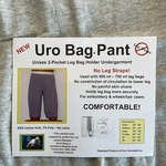 Nwt Set Of Uro Bag Pants Unisex Xxl 2-POCKET Leg Holder Undergarment Grey. Fixed Price $34.95.