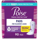 Poise Incontinence & Postpartum Pads For Bladder Leaks, 6 Drop Long, White. Fixed Price $74.99.