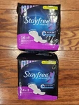 2 Pack Stayfree Ultra Thin Overnight With Wings 14 Pads Each Rare. Fixed Price $23.97.