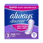 Always Discreet Adult Incontinence Pads For Women, Light Absorbency... Fast Ship. Fixed Price $36.93.
