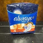 Vintage 2014 Always Overnight Maxi Pads Count Leakguard Protection. Fixed Price $13.88.