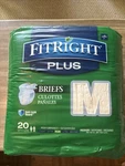 Medline Fitright Plus Briefs - 20 Pack (medium) Freeeeeeeee Shipping. Fixed Price $7.00.