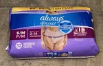 Always 32 Pack Discreet Incontinence Underwear Women Small Medium Maximum New. Fixed Price $32.00.