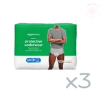 60 Amazon Basics Men's Protective Underwear Maximum Absorbency Small/medium. Fixed Price $24.49.