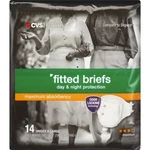 Cvs Health Day & Night Fitted Briefs Maximum Absorbency 16 Count Unisex Large. Fixed Price $21.99.
