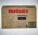 Huggies Overnites Size 5/100 Diapers Couches. Fixed Price $34.00.
