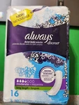 Always Discreet Moderate Incontinence 16 Long Pads Zero Leak/odor Protection. Fixed Price $6.62.