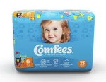 Comfees Baby Diapers Size 6 Disposable Moderate Absorbency Bag Of 23. Fixed Price $19.37.