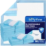 Sofyfine 30"X36" Disposable Bed Pads With Adhesive Strip For Adults, Kids, 10 Ct. Fixed Price $22.88.