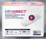 Parent Giving Dry Direct Overnight Bladder Control Pads, One Size, 1 Pkg / 30CT. Fixed Price $11.00.