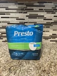 1- Presto Supreme Flexright Underwear Xl 58" 68" 14 Per Pack. Fixed Price $10.99.