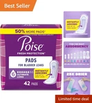 Ultimate Absorbency Poise Incontinence Pads - 42 Count Long Length Comfort. Fixed Price $38.69.