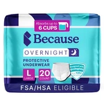 Because Overnight Absorbency Pull Ups - Adult Disposable Incontinence Underwe.... Fixed Price $52.39.
