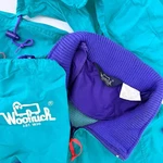 Vtg Woolrich Men's Windbreaker Xl Teal Purple Jacket A121 Sea Jade Packable Bag. Fixed Price $59.99.