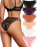 Sexy Lace String Underwear Women Pack Cheeky Bikini Stretch Breathable Ladies. Fixed Price $21.30.