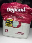 Vtg 12 Depend Fitted Briefs Medium 33" To 41" 1996 Kimberly-clark Adult Diaper. Fixed Price $74.95.