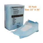 50 Disposable Underpad Simplicity Extra Blue Fluff Based 23"X36". Fixed Price $27.97.