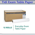 Tidi Medical Exam Table Paper Premium White Crepe 18 In 125 Ft Rolls. Fixed Price $49.95.