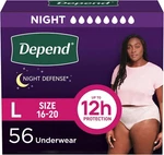 Depend Defense Women Overnight Underwear Large 56 Count Blush. Fixed Price $81.50.